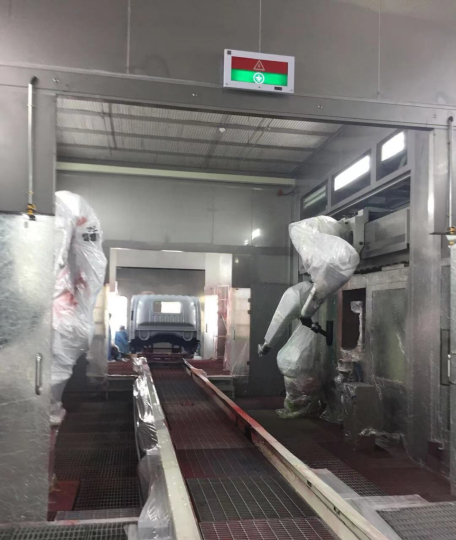 Six-axis sidewall painting robot