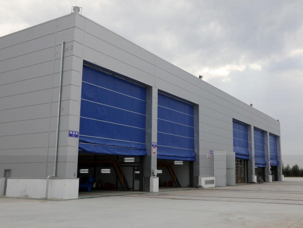 Wind power tower coating production line
